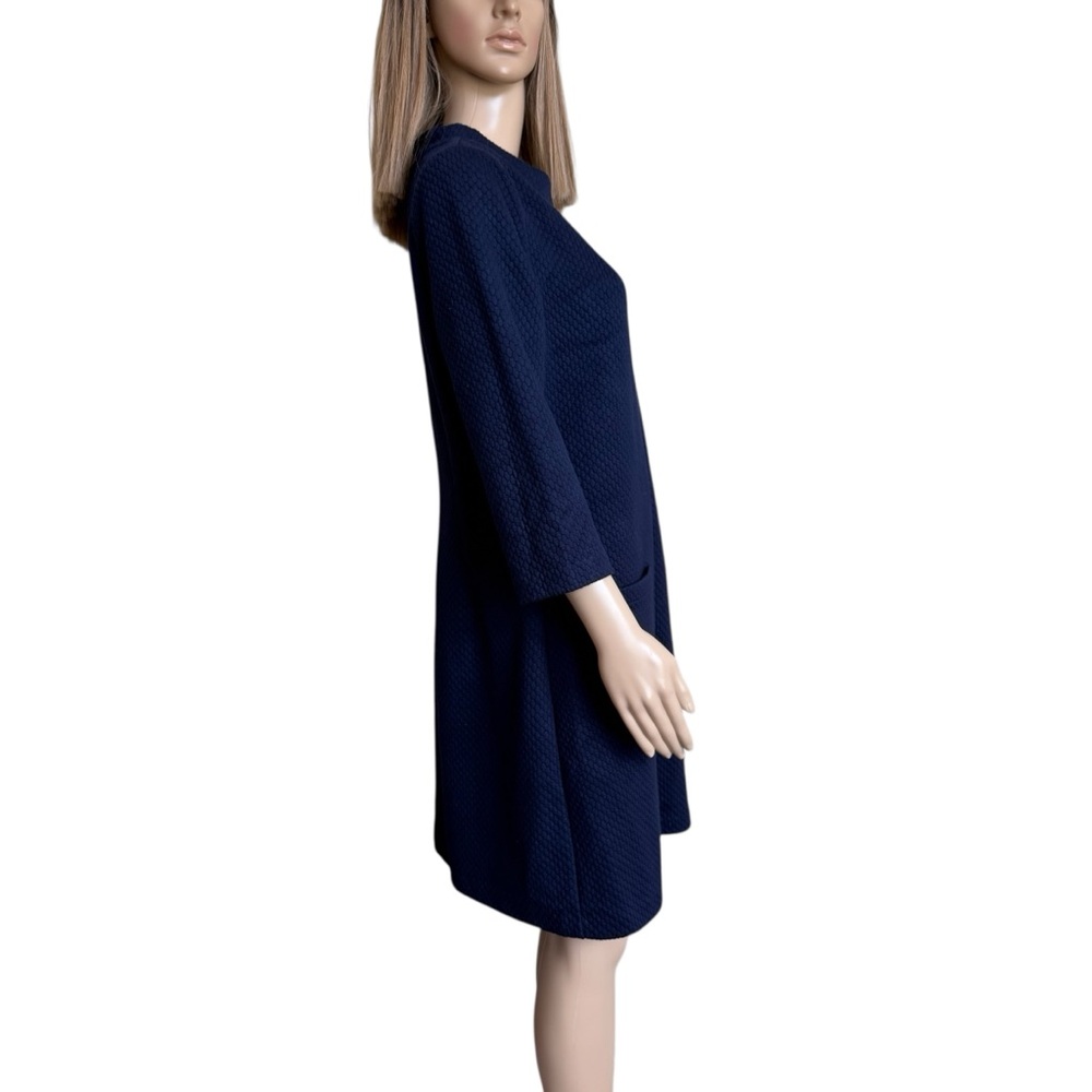 Boden Navy Abigail Jacquard Dress 10R EUC - Picture 4 of 7